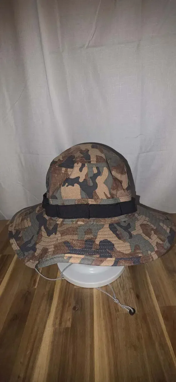 The North Face Brimmer Bucket Hat Camouflage Print with Adjustable Chin Strap